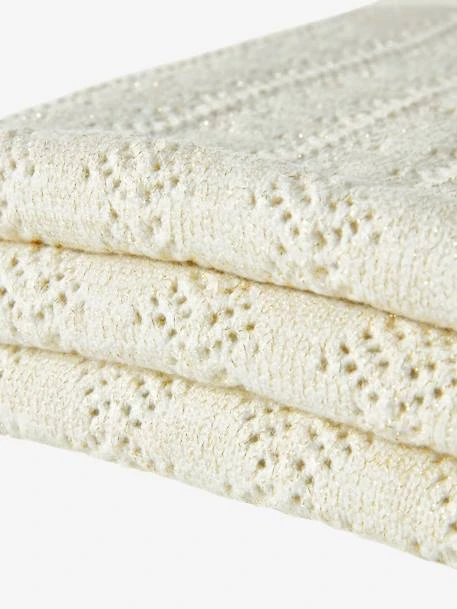 Pointelle Blanket With Lurex For Babies – Image 3