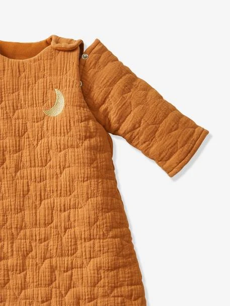 Quilted Baby Sleep Bag With Removable Sleeves In Organic Cotton* Gauze, Dream Nights 3 Quilted Baby Sleep Bag With Removable Sleeves In Organic Cotton* Gauze, Dream Nights – Image 3