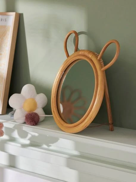Rattan Mirror, Bear – Image 3