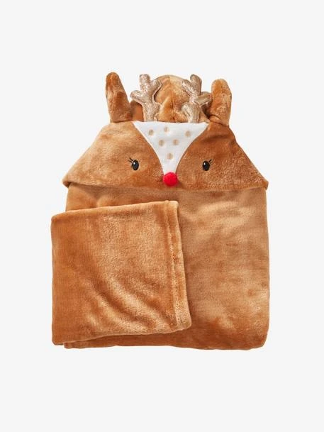 Reindeer Blanket With Sleeves & Hood – Image 3