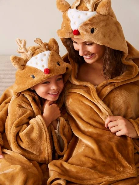 Reindeer Blanket With Sleeves & Hood – Image 5