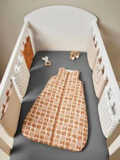 Reversible Sleeveless Baby Sleeping Bag With Central Opening, Ethnic