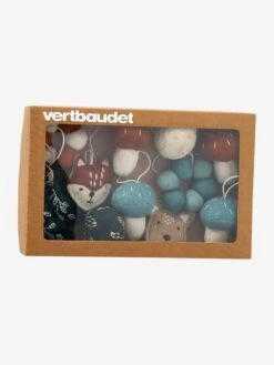 Set Of 12 Christmas Hanging Decorations In Felt, Brocéliande