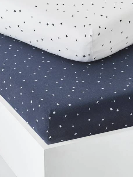 Set Of 2 Cotton Fitted Sheets For Babies 2 Set Of 2 Cotton Fitted Sheets For Babies – Image 2