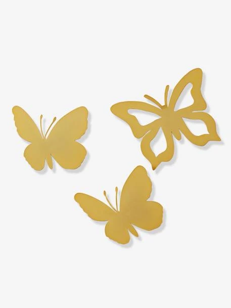 Set Of 3 Butterflies In Brass 1 Set Of 3 Butterflies In Brass