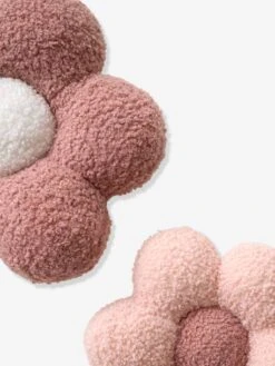 Set Of 3 Flowers In Bouclé Knit