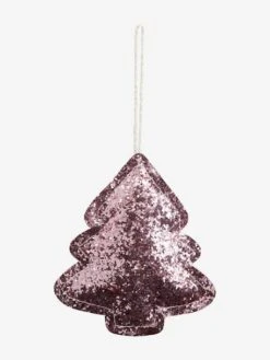 Set Of 4 Christmas Decorations, Glitter