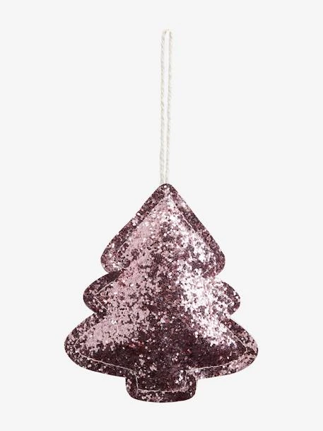 Set Of 4 Christmas Decorations, Glitter