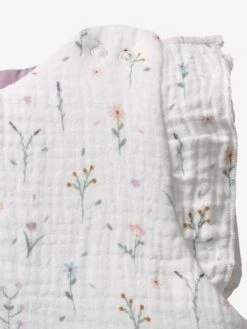 Sleeveless Baby Sleep Bag In Cotton Gauze, Sweet Provence