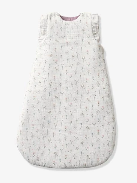 Sleeveless Baby Sleep Bag In Cotton Gauze, Sweet Provence 4 Sleeveless Baby Sleep Bag In Cotton Gauze, Sweet Provence – Image 4
