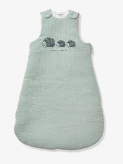 Sleeveless Baby Sleep Bag In Organic* Cotton Gauze, LOVELY NATURE