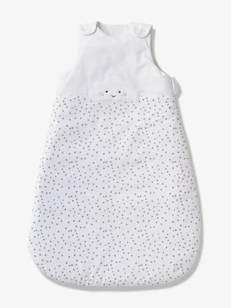 Sleeveless Baby Sleep Bag, NUAGE BLANC – Image 2