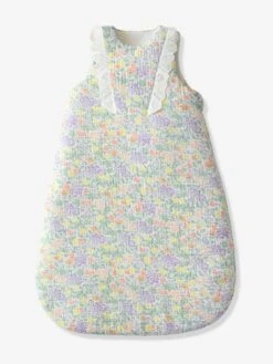 Sleeveless Baby Sleeping Bag In Cotton Gauze, Countryside 6 Sleeveless Baby Sleeping Bag In Cotton Gauze, Countryside -Boutique Lilipinso sleeveless baby sleeping bag in cotton gauze countryside 2