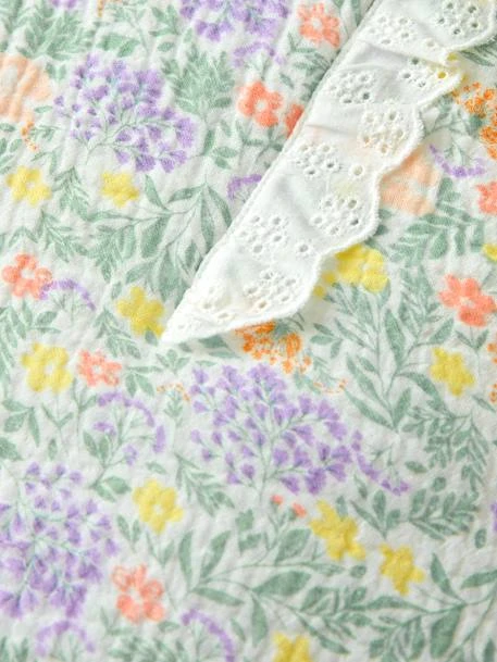 Sleeveless Baby Sleeping Bag In Cotton Gauze, Countryside 4 Sleeveless Baby Sleeping Bag In Cotton Gauze, Countryside – Image 4