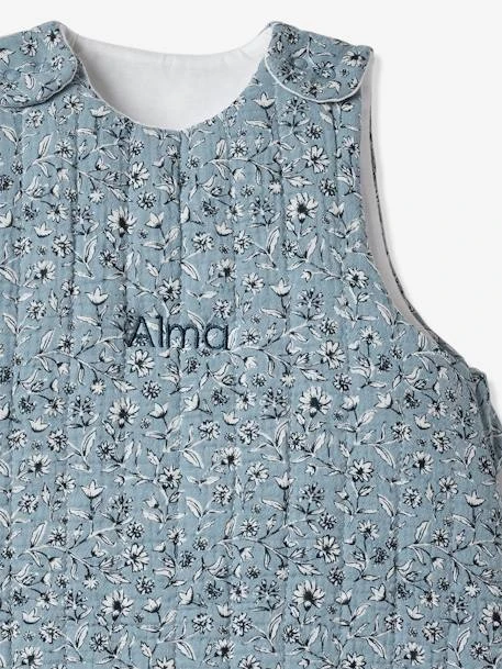 Sleeveless Baby Sleeping Bag In Cotton Gauze, INDIA – Image 4