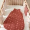 Sleeveless Baby Sleeping Bag In Organic* Cotton Gauze, Happy Sky