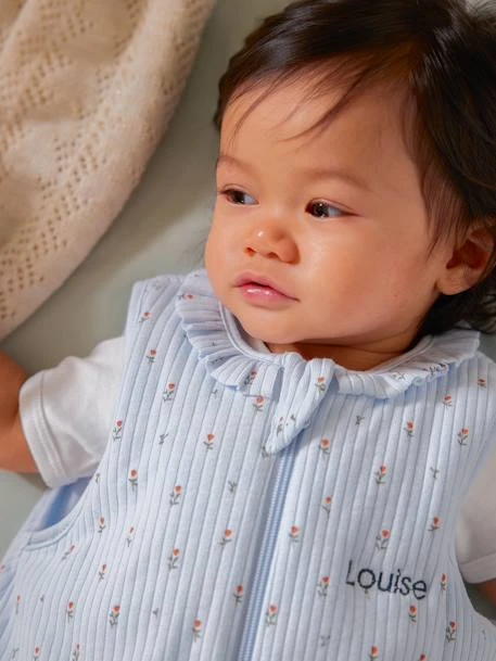 Sleeveless Baby Sleeping Bag With Central Opening, Giverny – Image 5