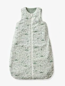 Sleeveless Baby Sleeping Bag With Middle Opening, In The Woods