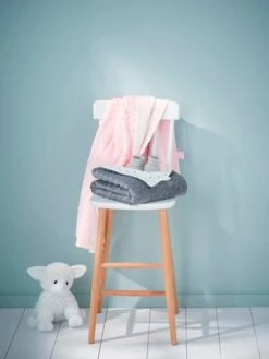 Stella Double-Sided Blanket In Fleece/Polar Fleece For Babies -Boutique Lilipinso stella double sided blanket in fleecepolar fleece for babies 2
