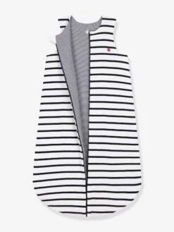Striped Baby Sleeping Bag In Cotton, PETIT BATEAU