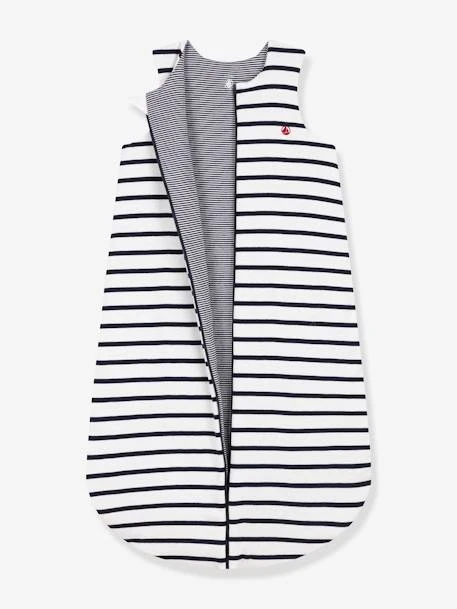 Striped Baby Sleeping Bag In Cotton, PETIT BATEAU