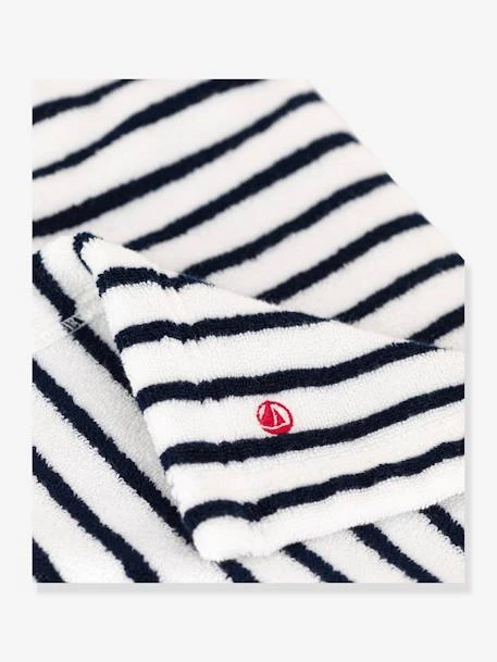 Striped Bath Cape In Towelling, PETIT BATEAU – Image 3
