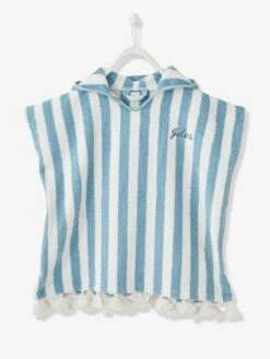 Striped Bathing Poncho For Babies 11 Striped Bathing Poncho For Babies -Boutique Lilipinso striped bathing poncho for babies 2