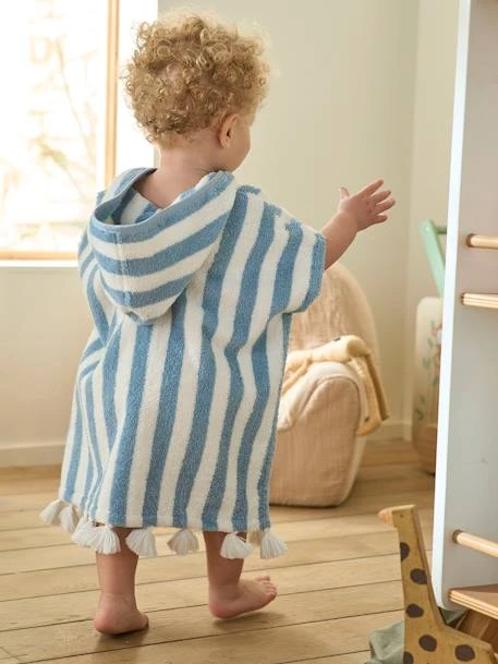 Striped Bathing Poncho For Babies 8 Striped Bathing Poncho For Babies – Image 8