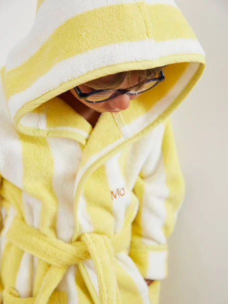 Striped Bathrobe For Children, Transat – Image 4
