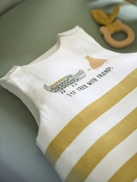 Striped Sleeveless Baby Sleeping Bag, Trek – Image 4