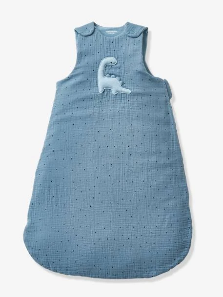 Summer Special Baby Sleep Bag, In Cotton Gauze, Little Dino 2 Summer Special Baby Sleep Bag, In Cotton Gauze, Little Dino – Image 2