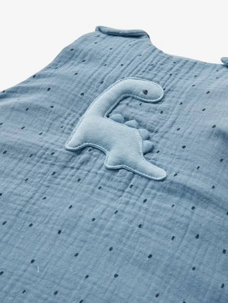 Summer Special Baby Sleep Bag, In Cotton Gauze, Little Dino 3 Summer Special Baby Sleep Bag, In Cotton Gauze, Little Dino – Image 3