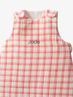 Summer Special Cotton Gauze Baby Sleeping Bag, Checks, Oeko-Tex®