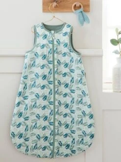 Summer Special Sleeveless Baby Sleep Bag With Opening In The Middle, Tropical