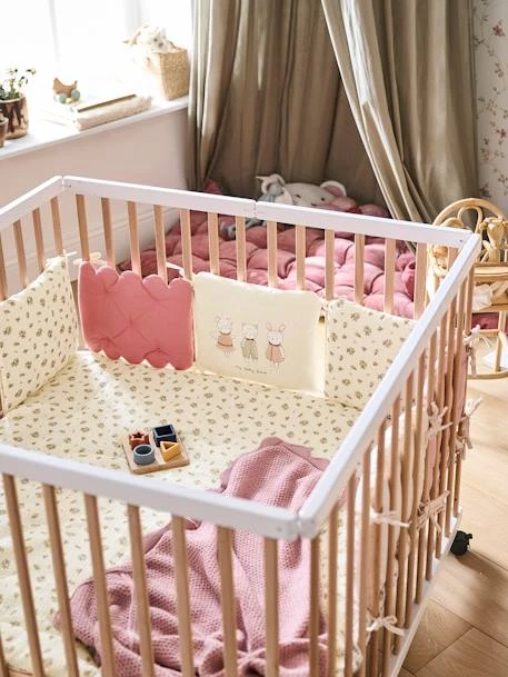 Throw In Cotton Gauze/Velour, Barn