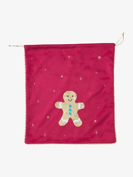 Toy Bag With Gingerbread Man In Reversible Sequins 2 Toy Bag With Gingerbread Man In Reversible Sequins – Image 2
