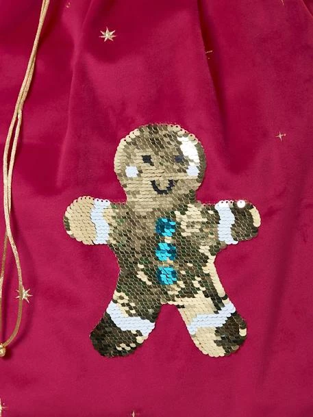 Toy Bag With Gingerbread Man In Reversible Sequins 6 Toy Bag With Gingerbread Man In Reversible Sequins – Image 6